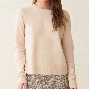 Jenni Kayne Cream Crew Neck Sweater